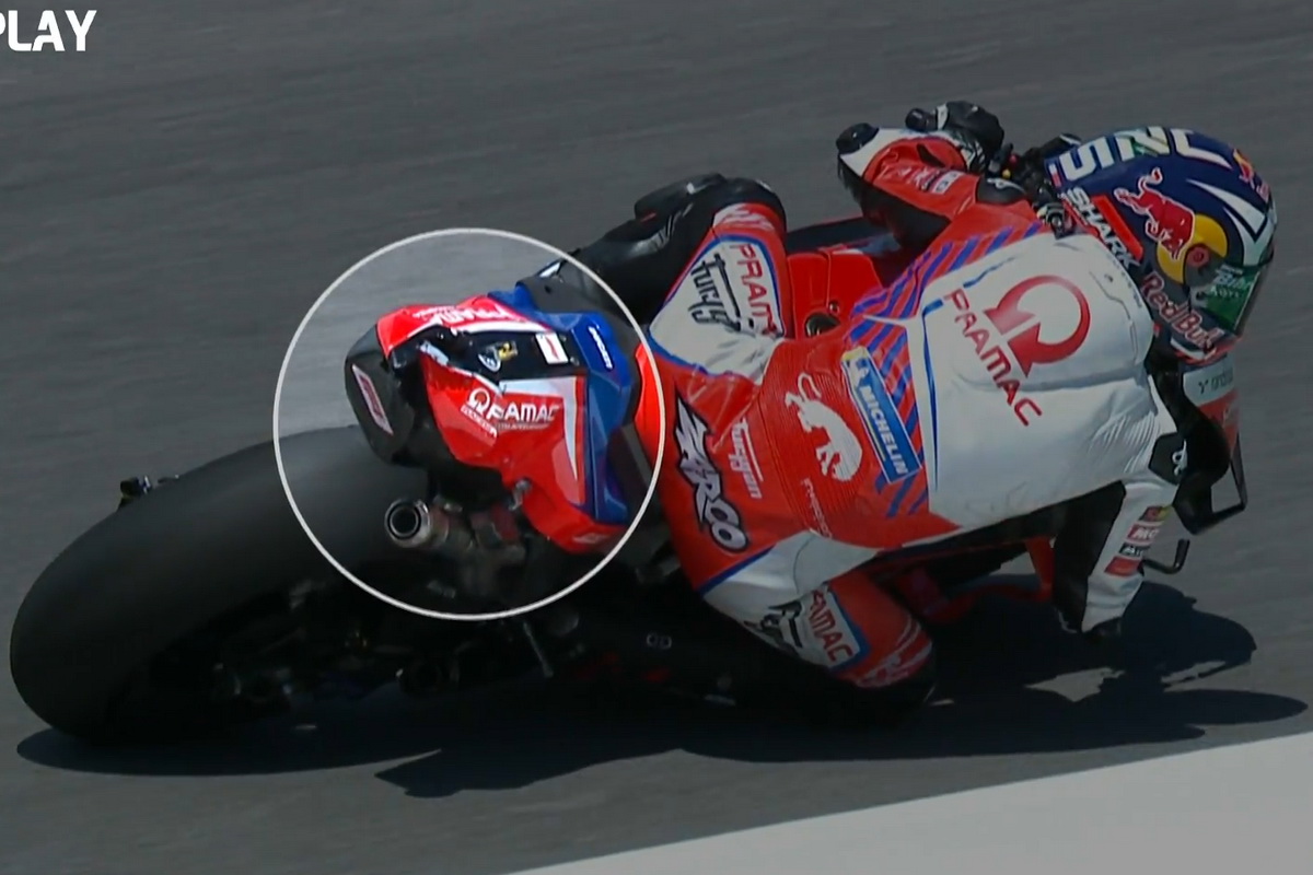 Зарко проехал всю гонку с отломанным стабилизатором Ducati
