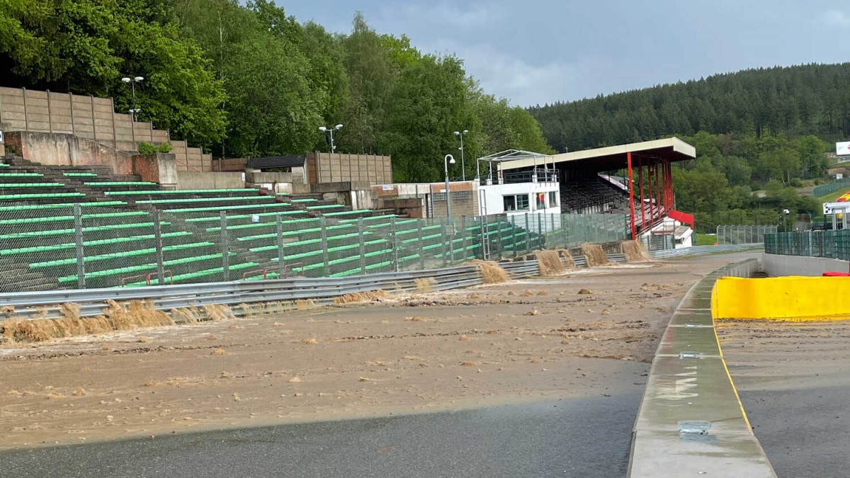 Circuit de Spa-Francorchamps был затоплен из-за дождей в июле 2021 года