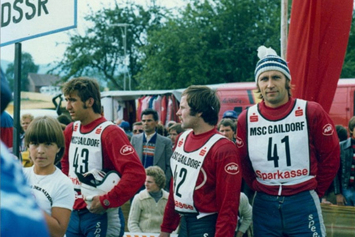 Сборная команда СССР на Мотокроссе Наций в Гайльдорфе (1978)