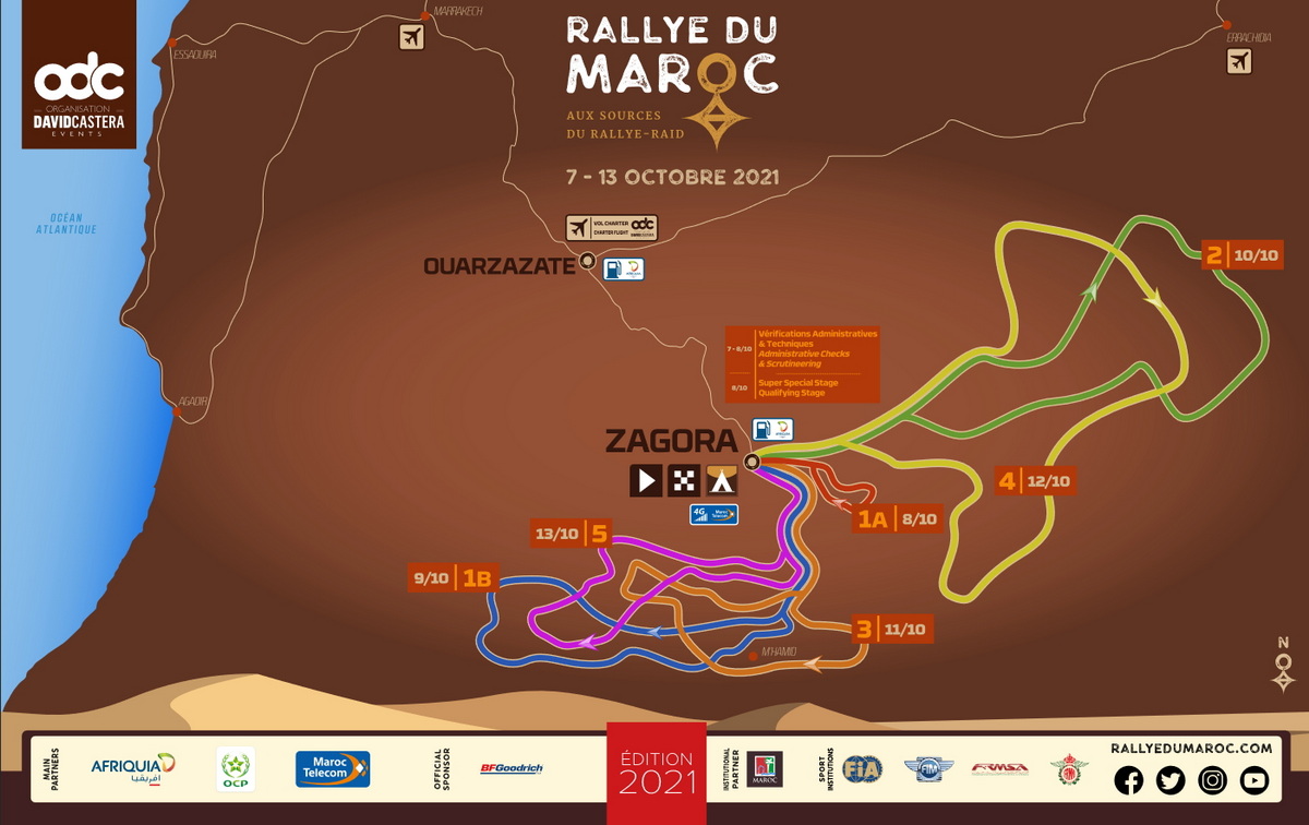 Маршрут Ралли Марокко 2021 (Rallye du Maroc)