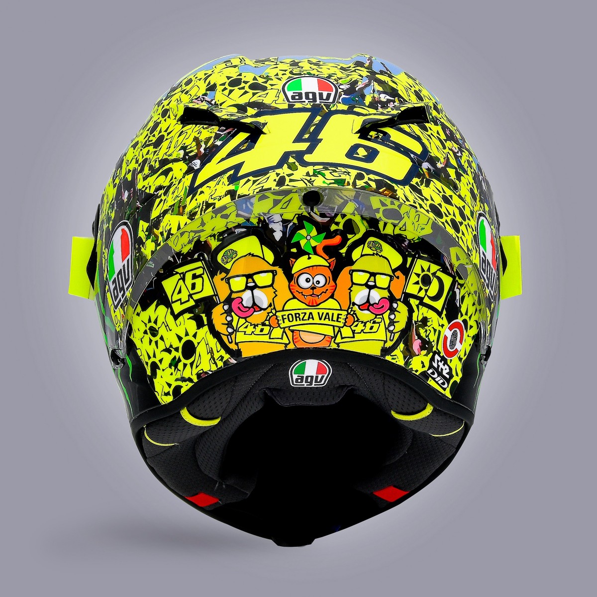 Последний особый шлем Валентино Росси для EmiliaRomagnaGP MotoGP - Popolo Giallo