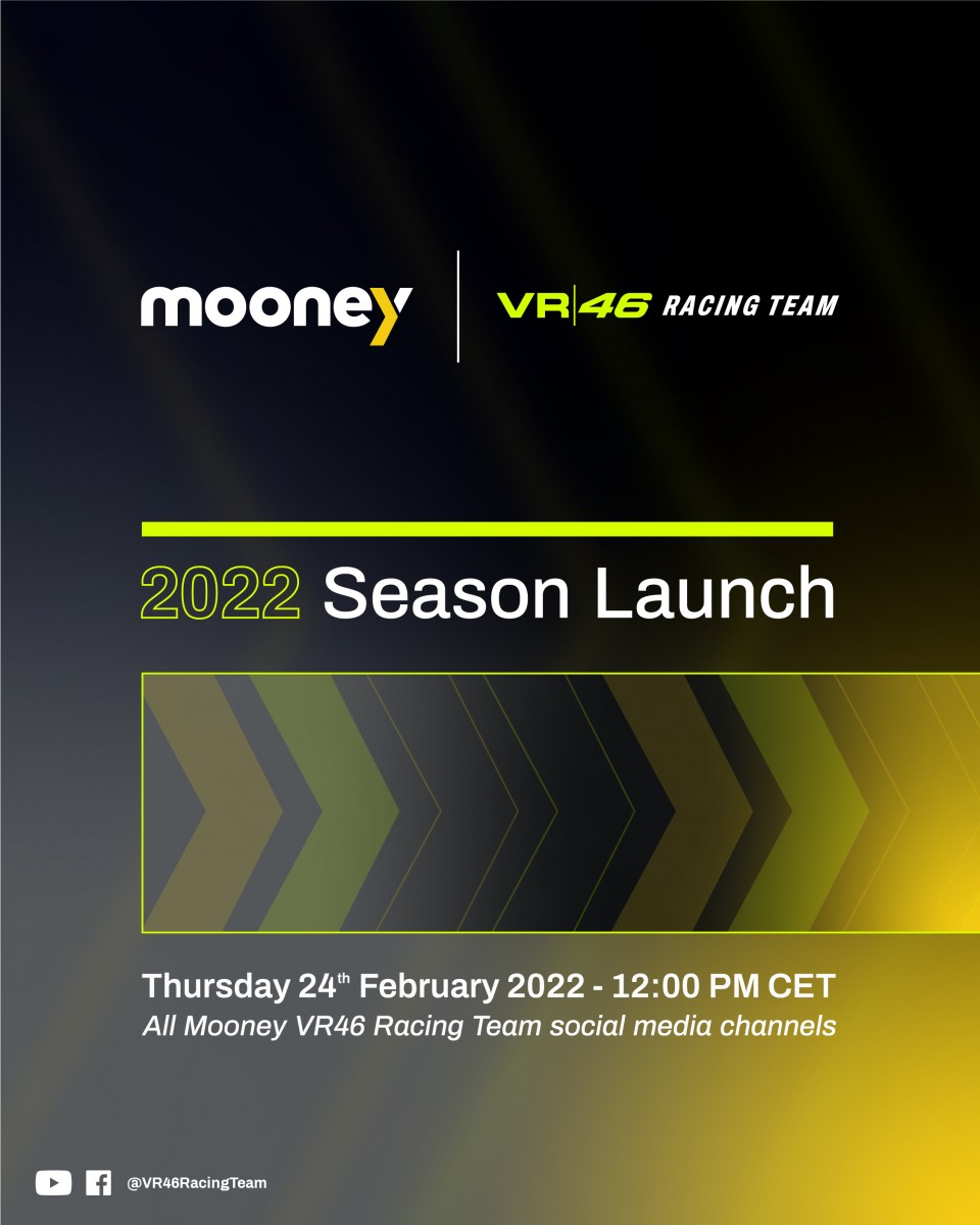 Презентация Mooney VR46 Racing Team назначена на 24 февраля