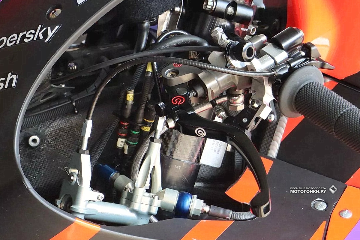 Новый компонент Ride Height Device на Aprilia RS-GP Алеша Эспаргаро