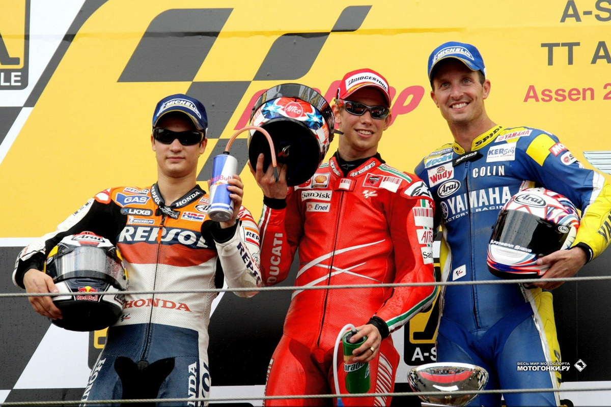 Первая победа Ducati на TT Circuit Assen была взята Кейси Стоунером в 2008 году