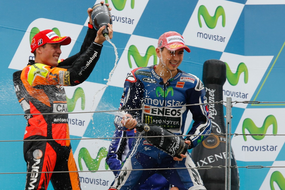 Алеш Эспаргаро взял первый подиум в MotoGP в Арагоне в 2014 год
