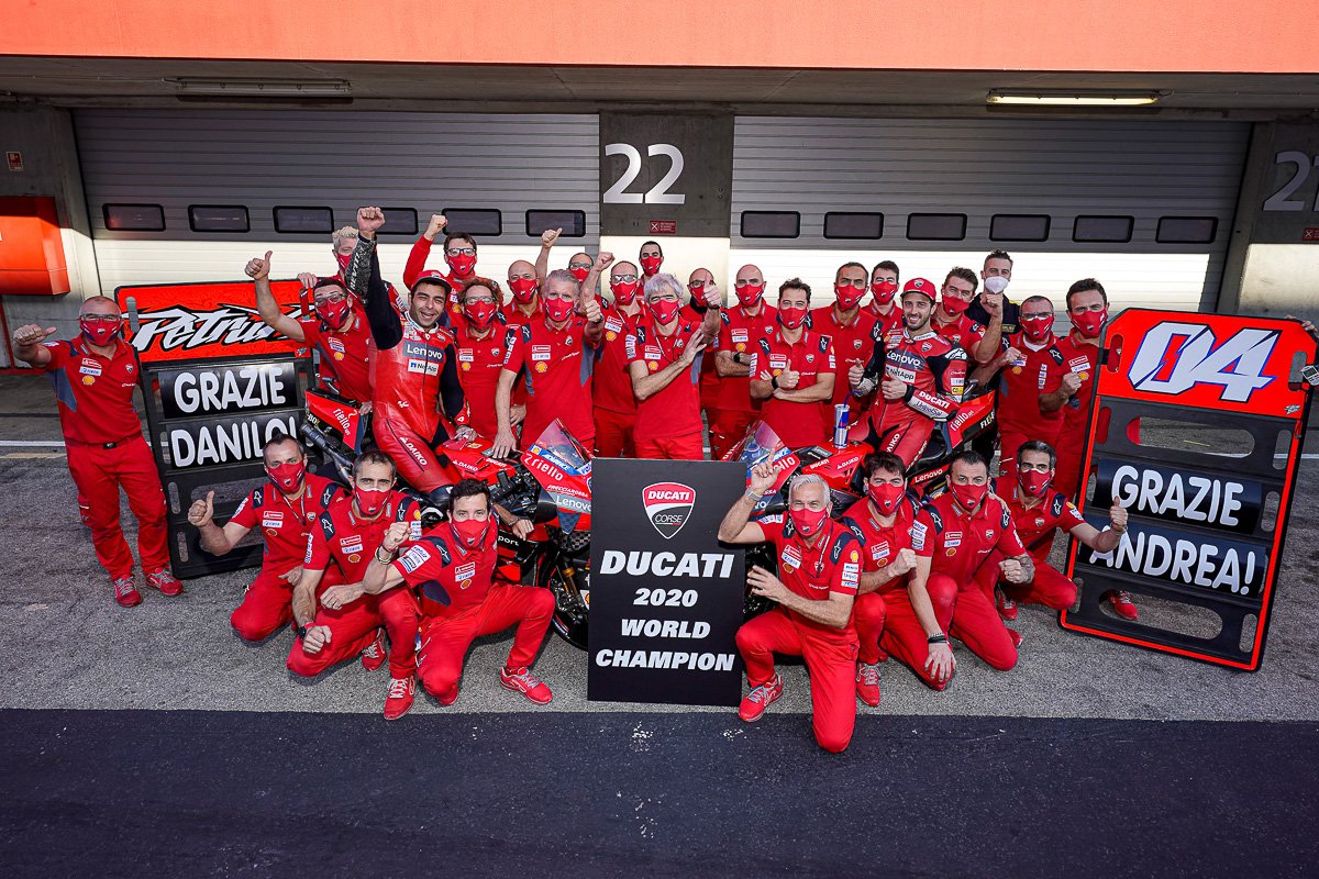 Ducati выигрывает Кубок производителей в 2020 году
