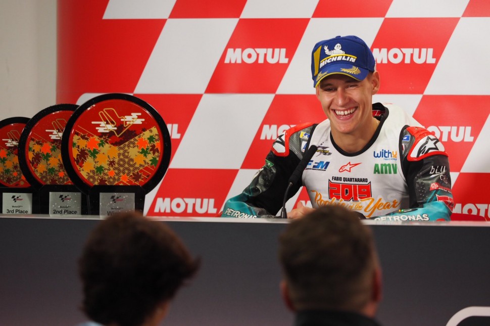 В Мотеги 2019 года Фабио Куартараро стал Лучшим новобранцем MotoGP