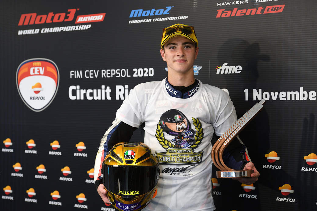 Исан Гевара, чемпион FIM Junior Moto3 World Championship 2020
