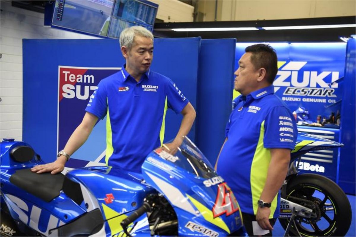 Кен Каваюти и Синити Сахара, два директора проекта Suzuki в MotoGP