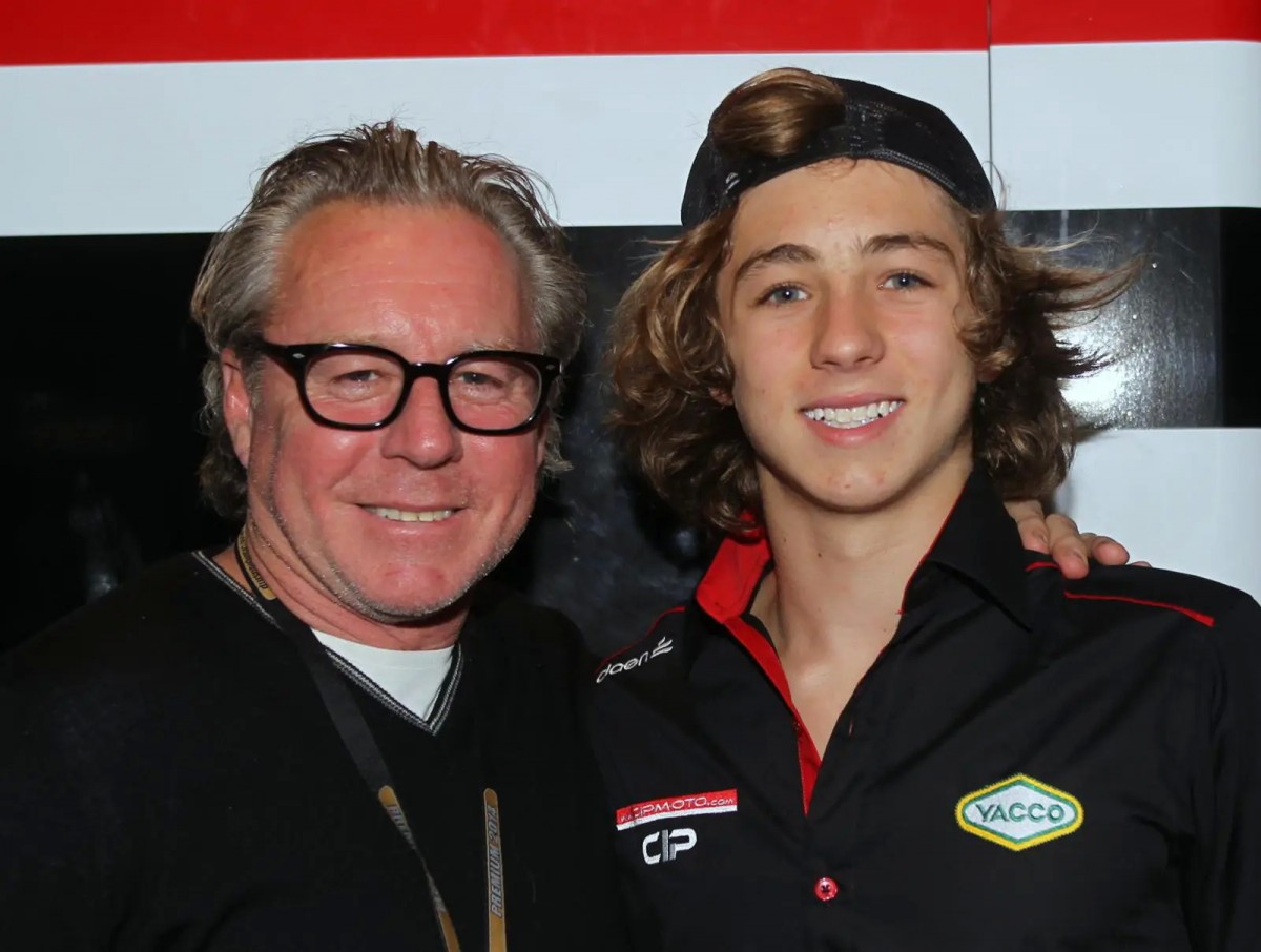 Легенда MotoGP Уэйн Гарднер с сыном Реми, 2014 год: младший вступил в CIP Moto3