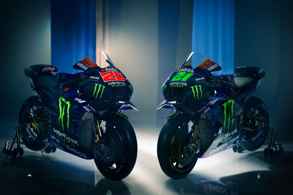 Официальные цвета заводской команды Monster Energy Yamaha MotoGP были представлены 17 января