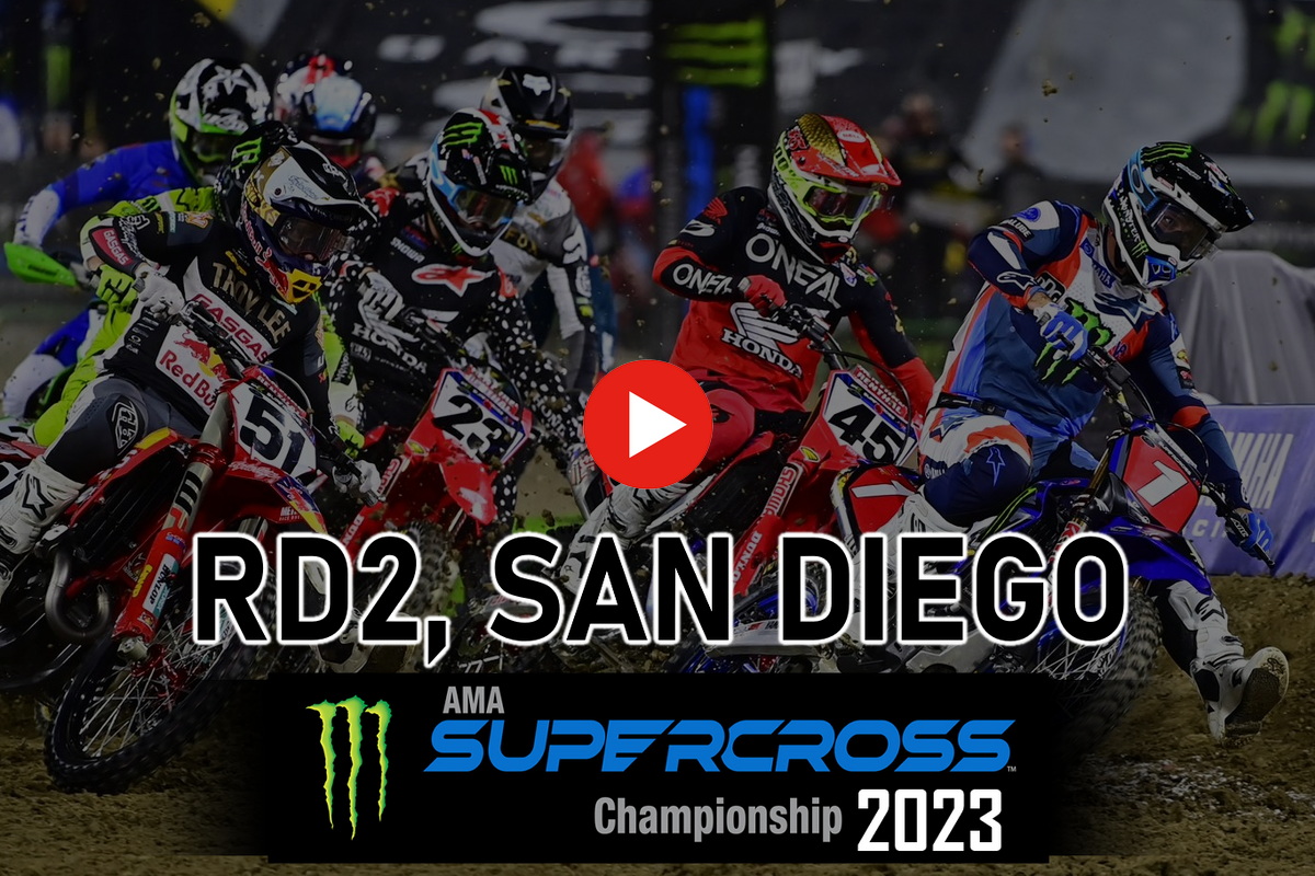 Смотрите 1 гонку AMA Supercross 2023 в Сан-Диего от старта до финиша