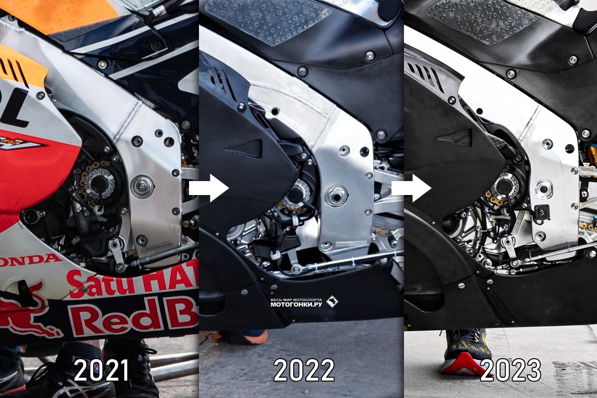 Рама прототипа MotoGP Honda RC213V - 2021, 2022 и 2023 года