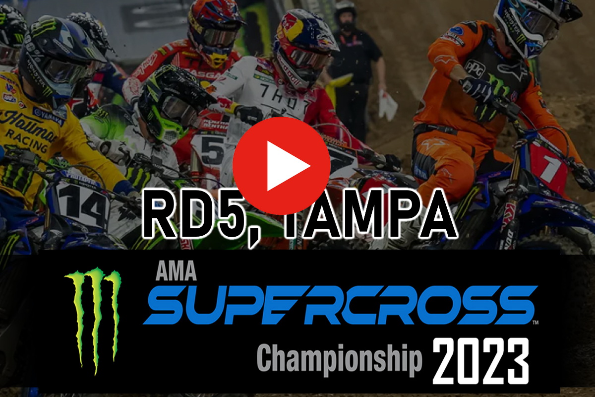 Смотрите запись 5-й гонки AMA Supercross 450SX 2023 года