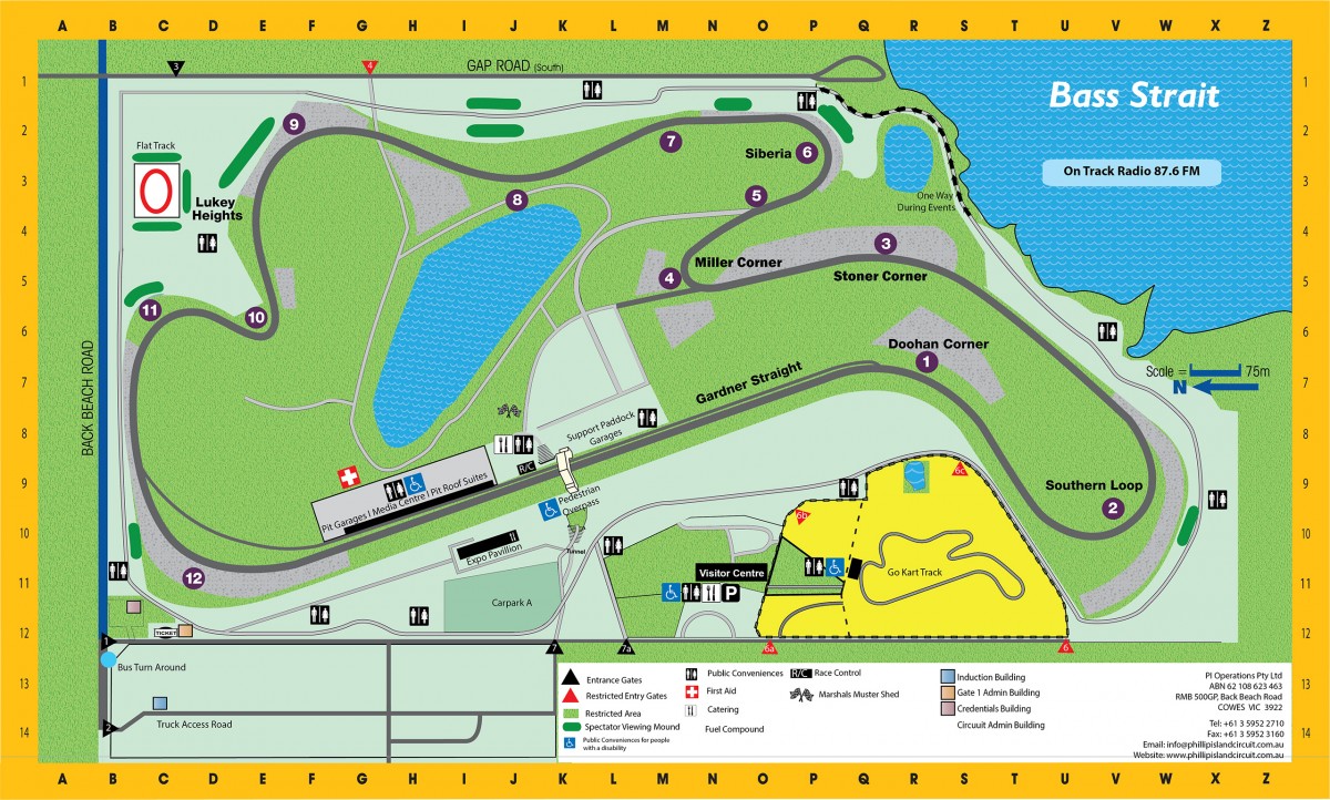 Схема Phillip Island Circuit