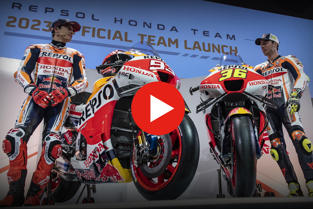 Смотрите прямую трансляцию презентации Repsol Honda MotoGP 2023 года