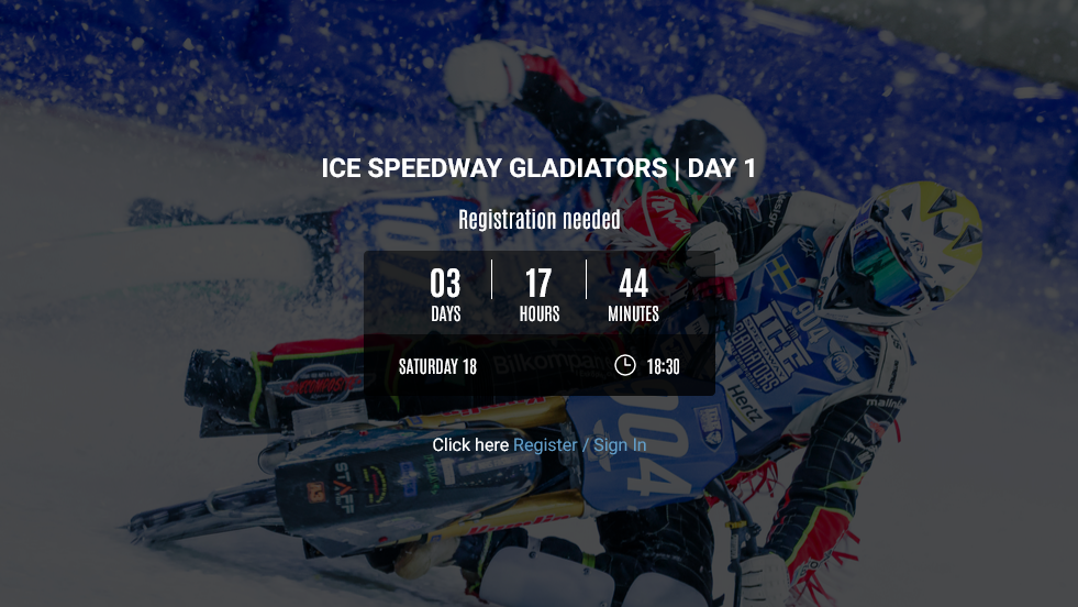 Чтобы посмотреть FIM Ice Speedway Gladiators 2023 бесплатно, надо зерегистрироваться