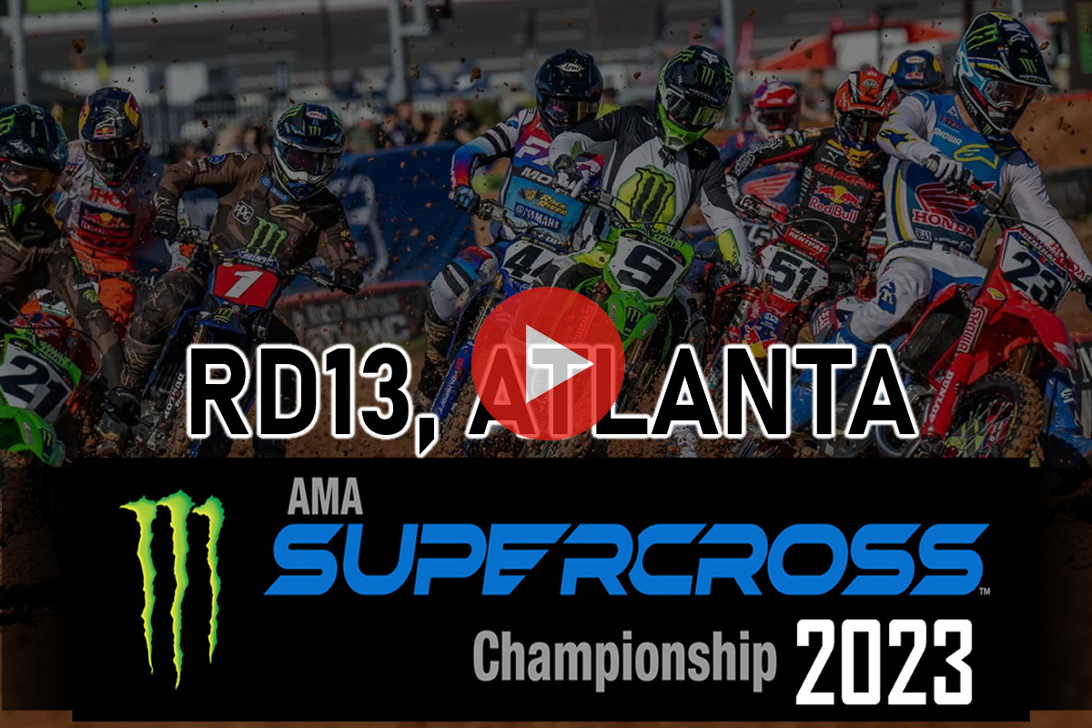 Смотрите гонку 13 этапа AMA Supercross 450SX из Атланты