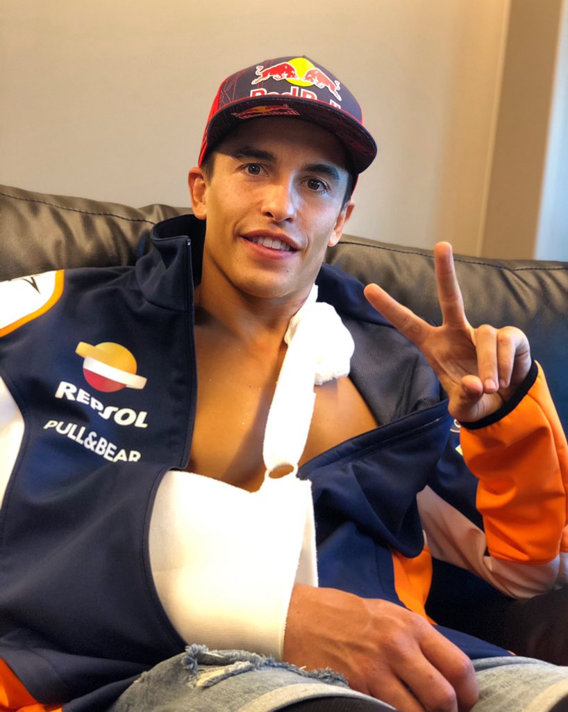 Марк Маркес получил самую сложную травму - перелом правой плечевой кости при аварии на Гран-При Испании 2020 года