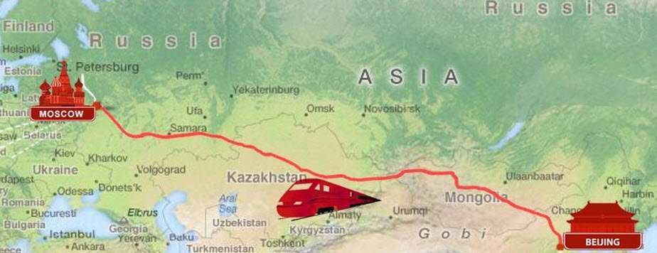 Железнодорожный маршрут из Китая в Россию (Пекин-Москва) - от 14 до 20 дней