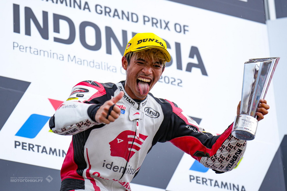 Гран-При Индонезии 2022 года: тайский гонщик впервые в истории выиграл Гран-При
