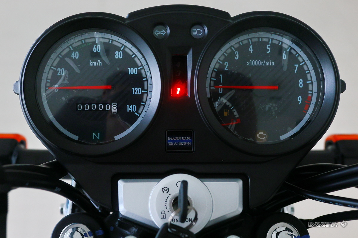 Индикатор включенной передачи на контрольной панели Honda CBF-125T - must have!