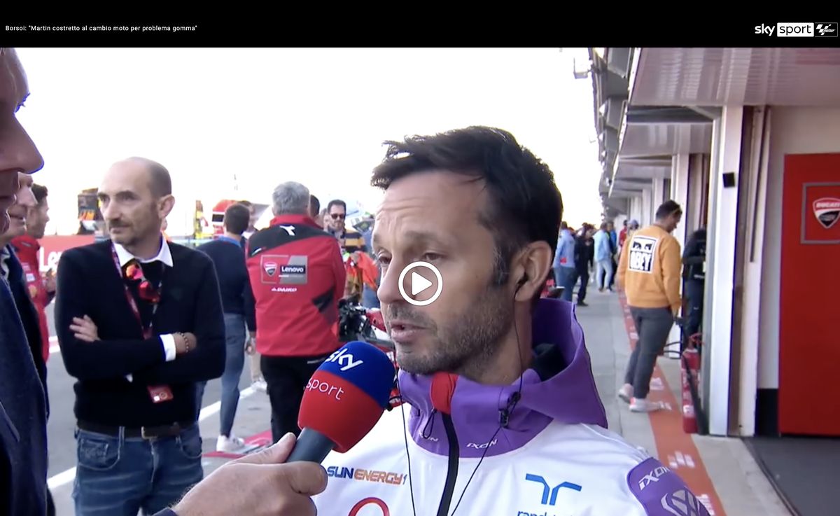 Интервью Джино Борсои для Sky Sport после квалификации Гран-При Валенсии