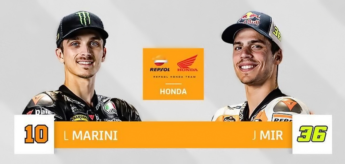 Состав Repsol Honda MotoGP на 2024 года - Лука Марини и Жоан Мира - подтвержден