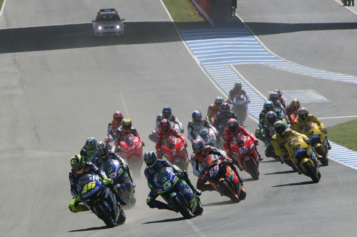 Старт первой гонки MotoGP 2005, Гран-При Испании