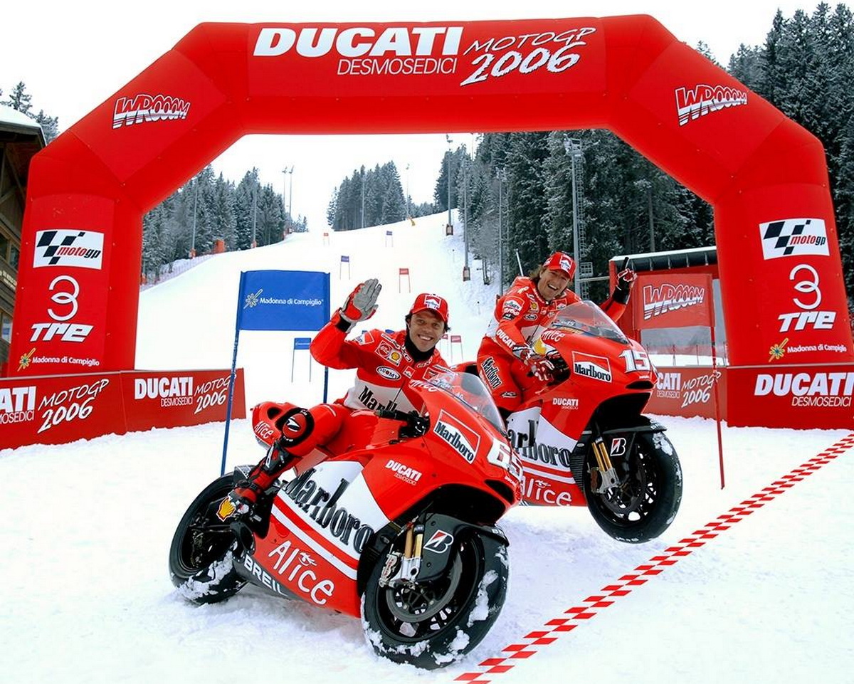 Презентация Ducati в Мадонне-ди-Компилью, январь 2006 года