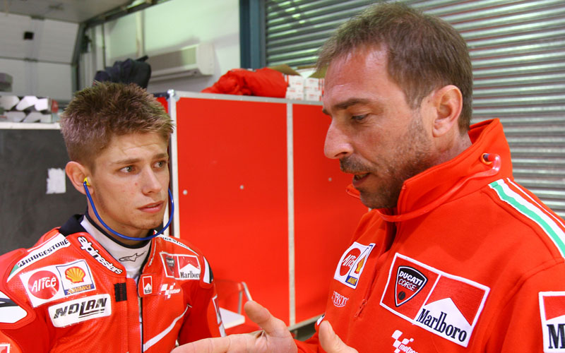 Ливио Суппо и новобранец Ducati Marlboro Team Кейси Стоунер