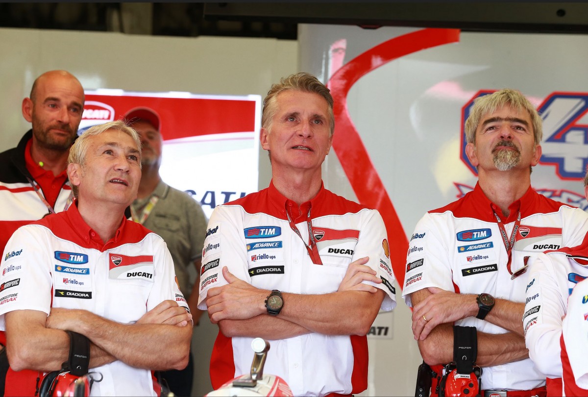 Золотое трио Ducati Corse: Давиде Тардоцци, Паоло Чьабатти и Джиджи Дальинья