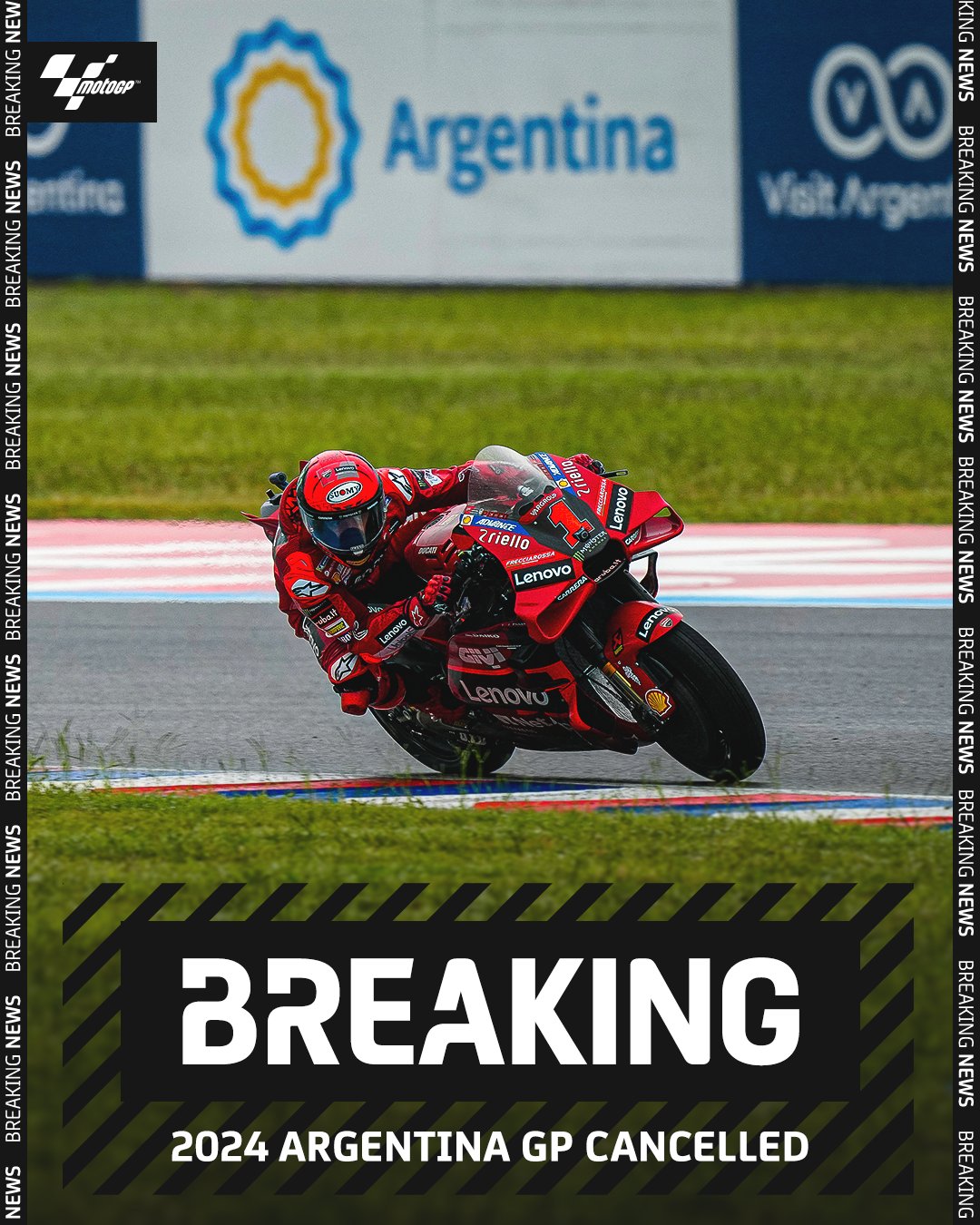 Гран-При Аргентины MotoGP 2024 отменено
