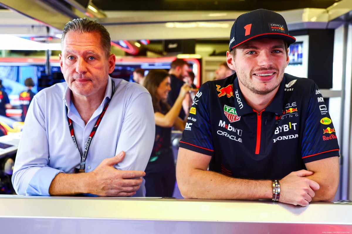 Менеджер Red Bull Racing F1 Кристиан Хёрнер и Макс Ферстаппен