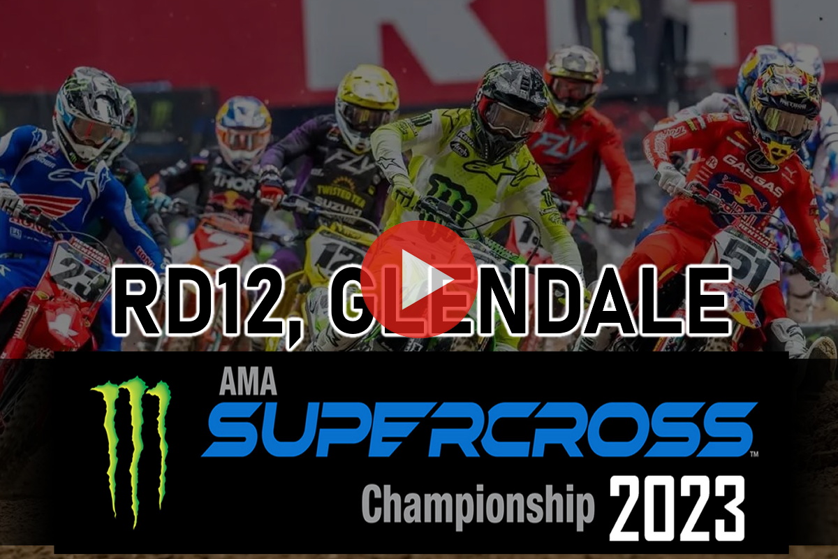 Смотрите повтор гонки AMA Supercross 2023 450SX в Глендейле