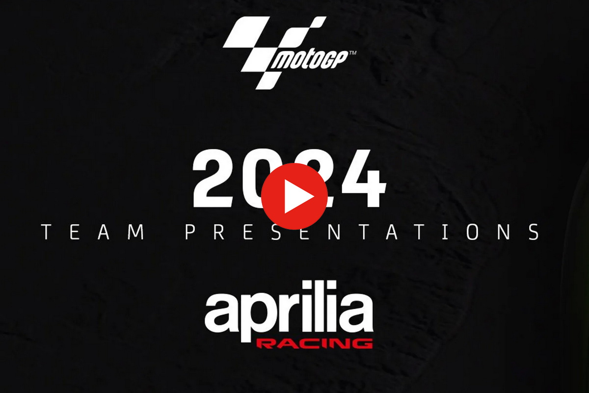 Смотрите презентацию Aprilia Racing MotoGP 2024