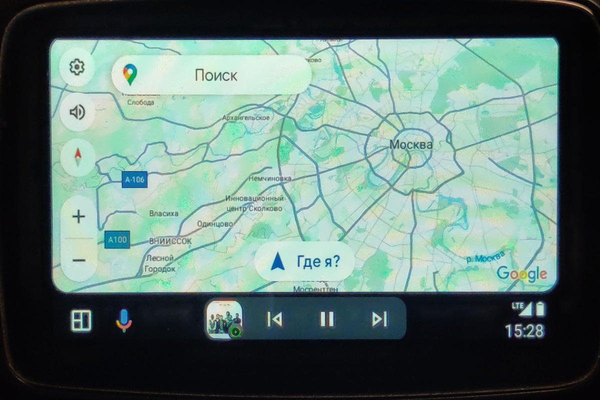 Google Maps как базовая опция для Android Auto