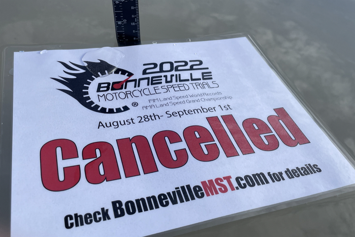 Bonneville Speed Week 2022 был отменен из-за высокого уровня воды