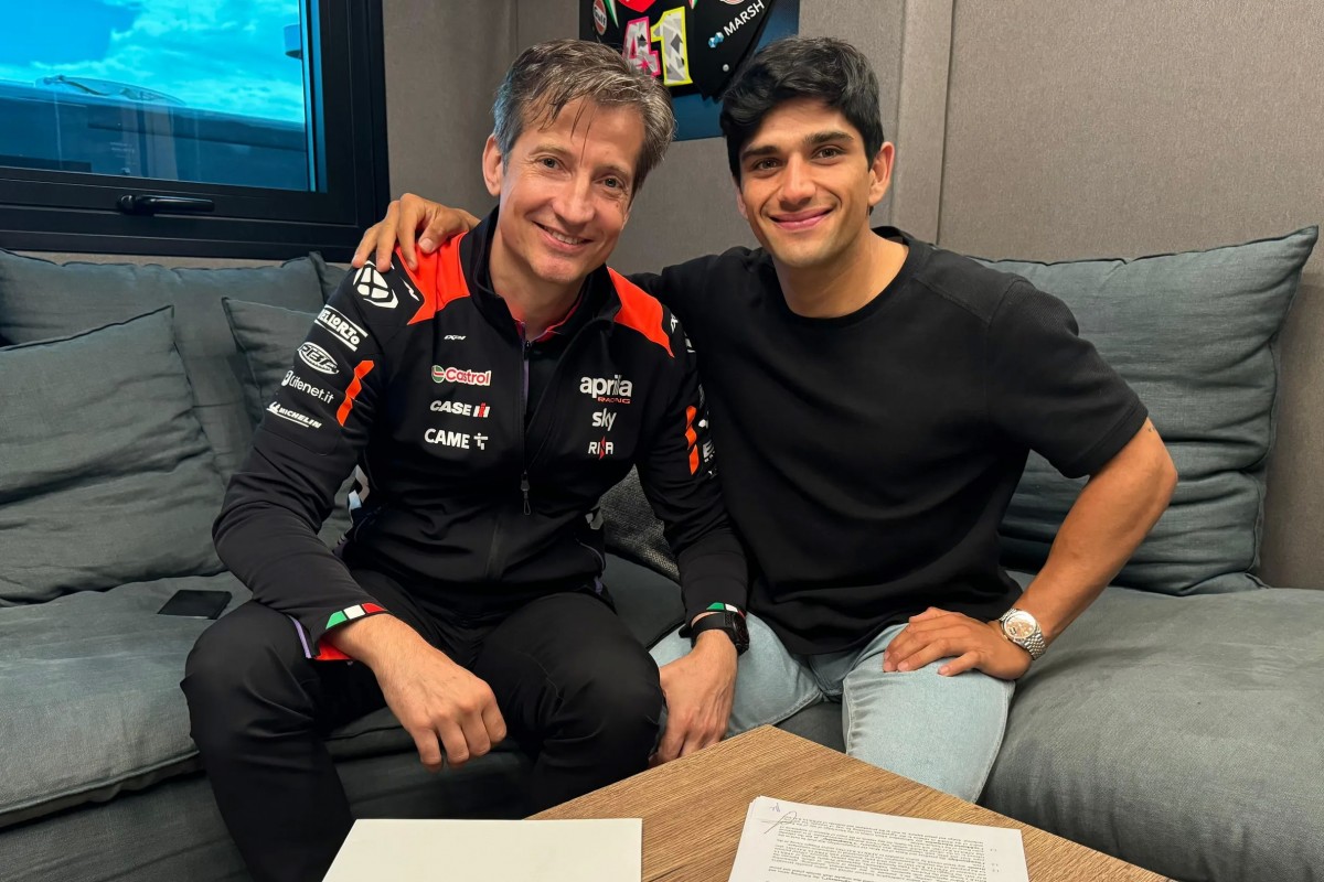 Массимо Ривола, директор Aprilia Racing и Хорхе Мартин официально объявили о сделке на 2025 год