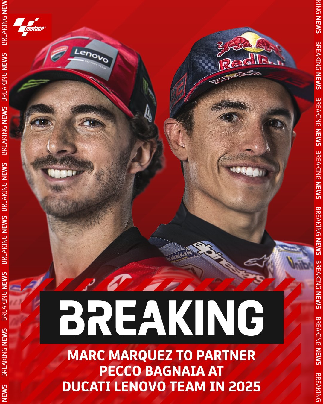 Официально: Пекко Баньяя и Марк Маркес - новые напарники в Ducati Lenovo Team с 2025 года