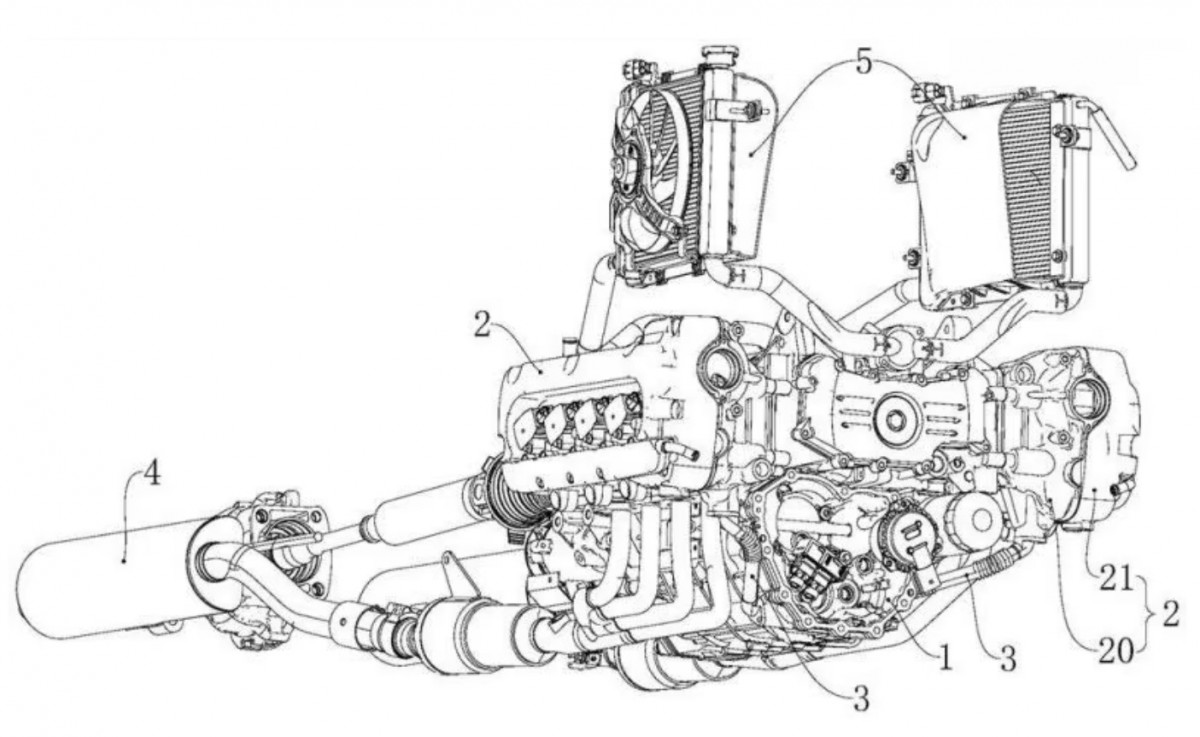 Двигатель GWM Souo 2000 в патентном бюро США