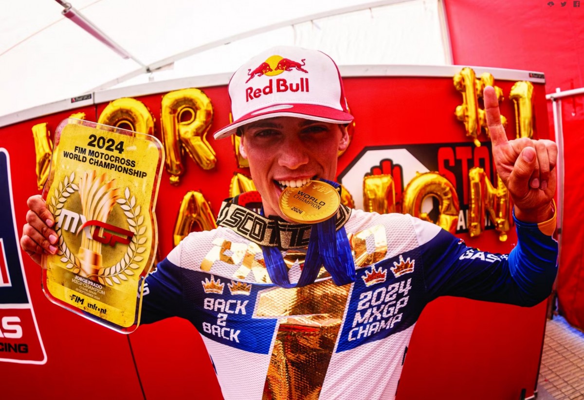 Хорхе Прадо, чемпион мира по мотокроссу MXGP 2024 года