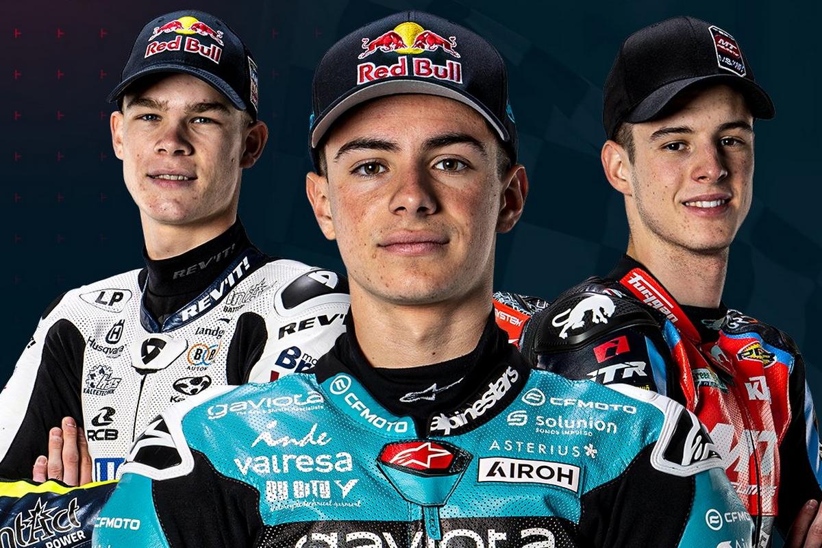 Тройка лидеров квалификации SolidarityGP в классе Moto3