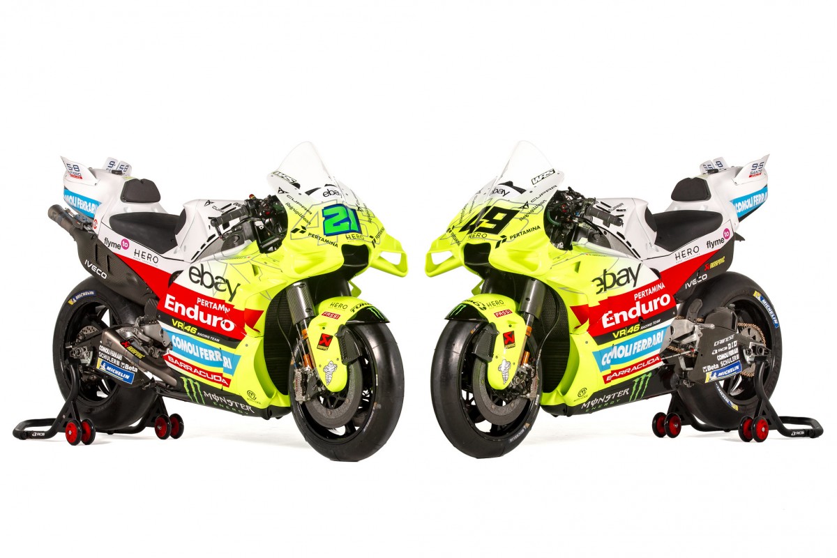 Новые ливреи VR46 Racing Team MotoGP 2025 года