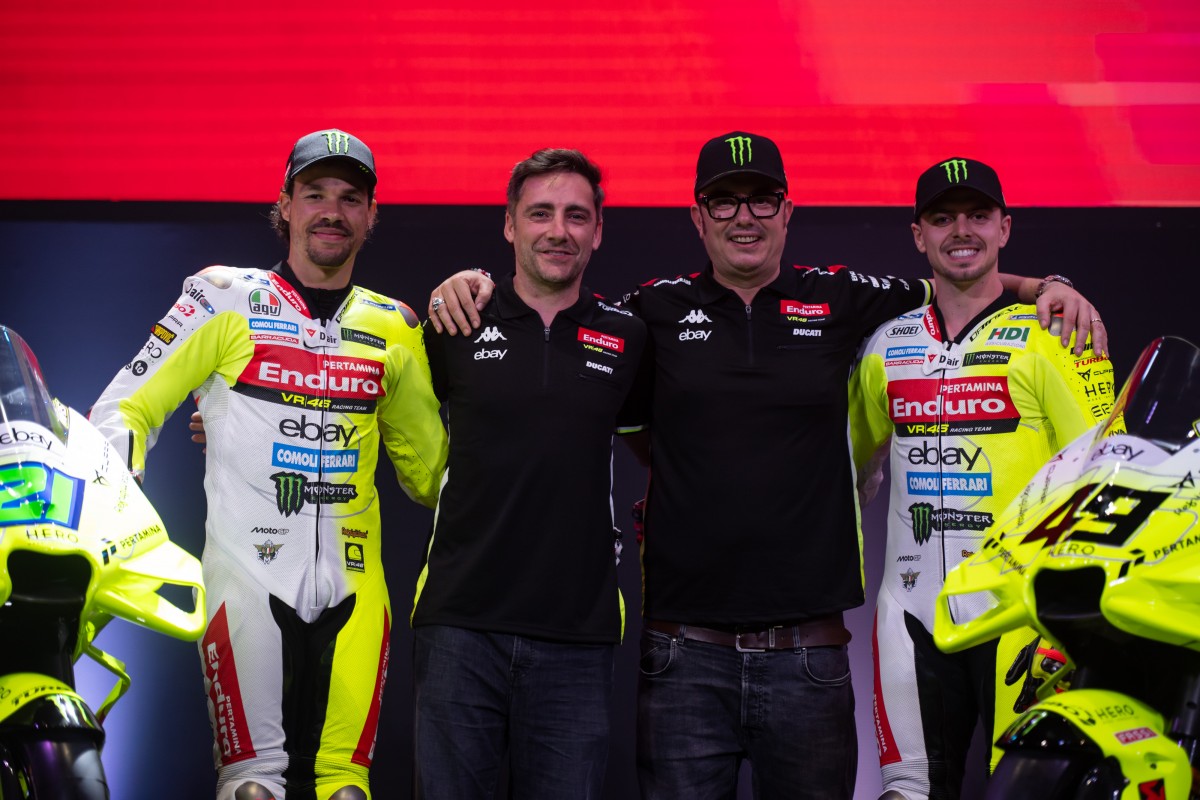 VR46 Racing Team образца 2025 года: Морбиделли и Ди Джианантонио