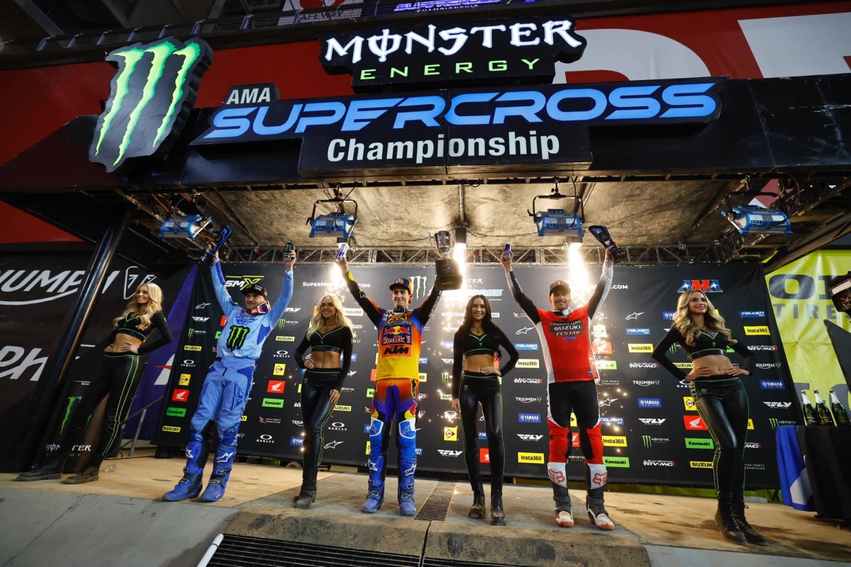 Подиум 4 этапа AMA Supercross 450SX (Glendale)