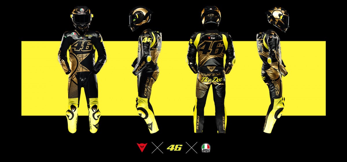 Праздничный экип от Dainese и AGV в честь 46-го дня рождения Валентино Росси