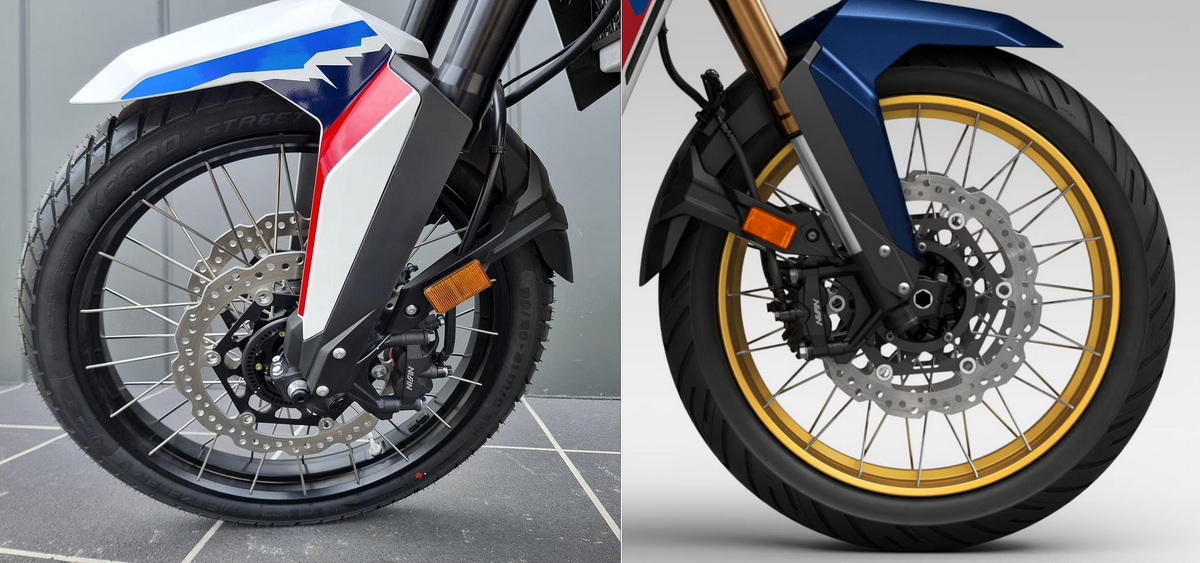 Передние колеса с бескамерной резиной на Honda CRF1100l Africa Twin (R21) и Adventure Sports (R19)