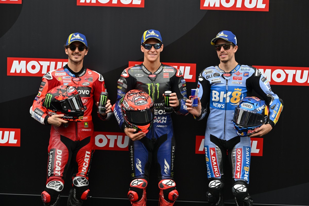 Фабио Куартараро выиграл четвертую квалификацию с начала сезона MotoGP 2025 года