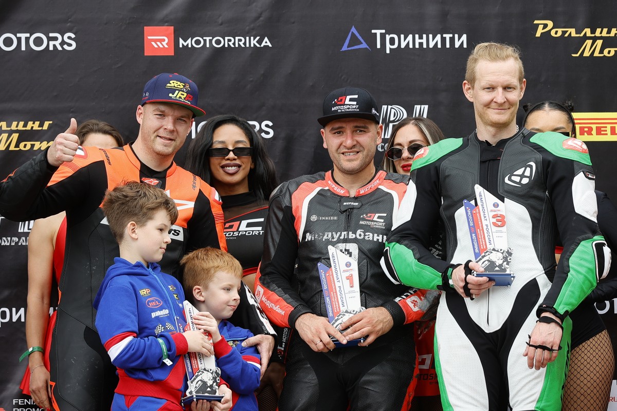 Подиум 2 этапа SSP3, Moscow Raceway